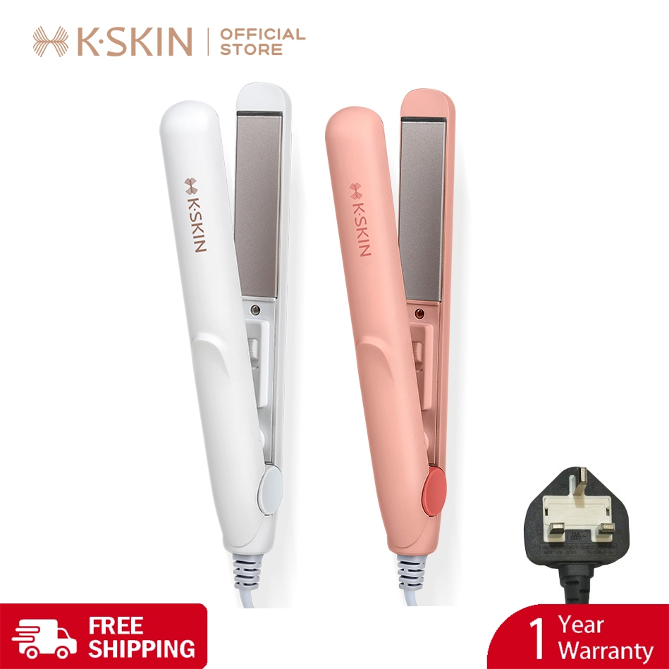 K.SKIN hair straightener mini flat iron Hair Straightener Hair Curler 2in 1 Air bangs Hair Style