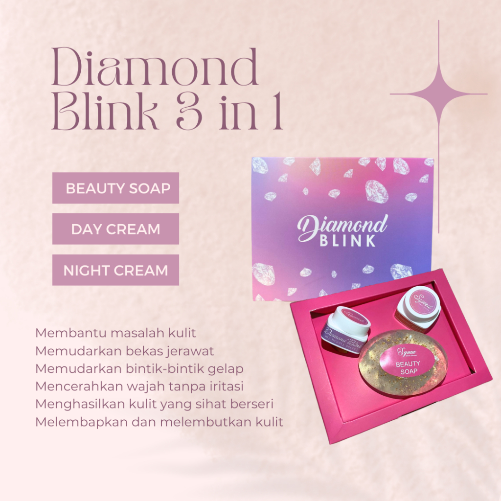 Skincare 3 in 1 Diamond Blink 100% original HQ