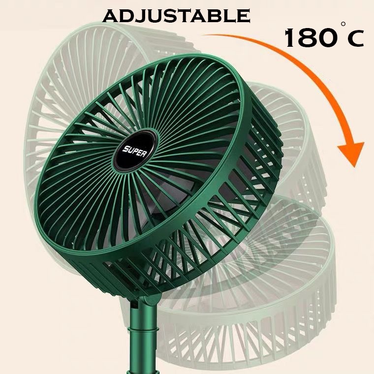 New Kipas Mini Adjustable Mini Fan Kipas Small Cooling Handy Desk Home Office Table Battery USB Rechargeable Portable