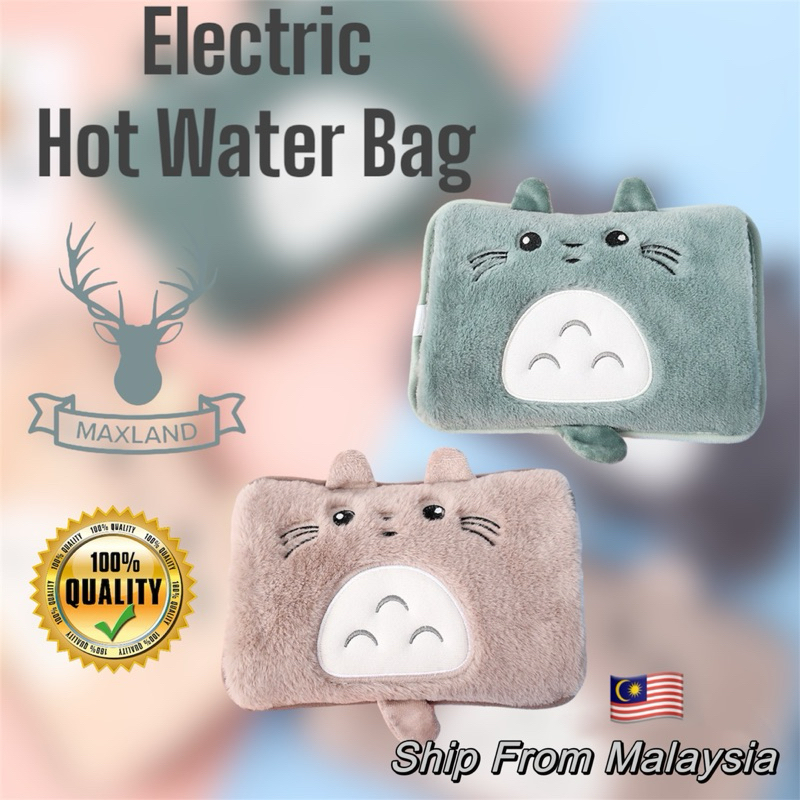 Malaysia Plug Ball Eye Totoro Hot Water Bag Warm Water Bag Period Hot Water Bag Electric Hot Bag for Period Pain 暖手宝