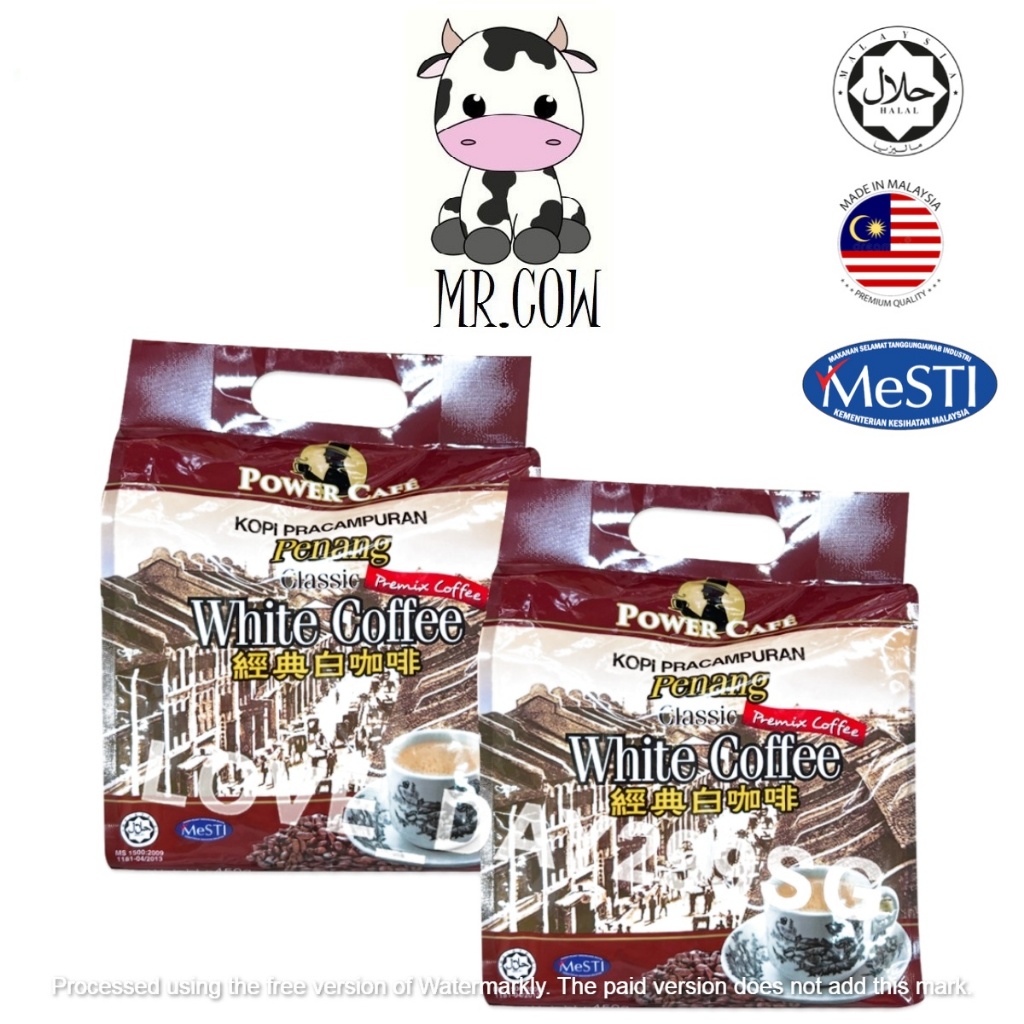 EXP:  5/2027 Power Cafe Penang Classic White Coffee 15 x 30g (1 PACK)