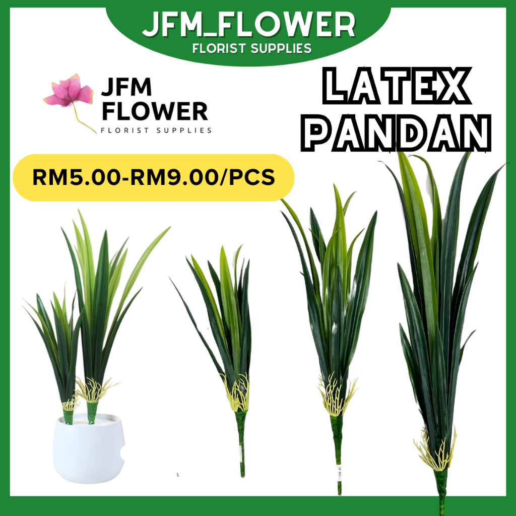 (RM5.00-9.00/PCS) Artificial Daun Pandan Orkid Daun/Daun Pandan/Pandan Leaves Gubahan Bunga