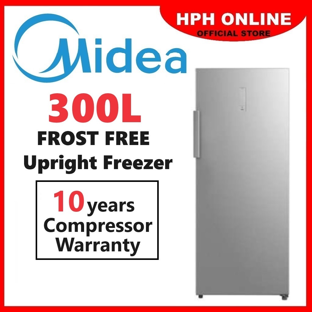 Midea Upright Freezer (188L / 300L) Stand Freezer Peti Beku Tegak MUF-208SD MUF-307SS