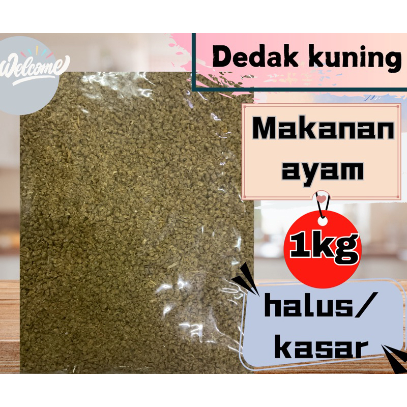 1kg dedak kuning halus / kasar makanan ayam