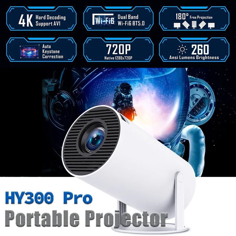 Projector 4K Android 11 LCD Projector 1080P Double WIFI With Bluetooth Netflix/YouTube/IPTV