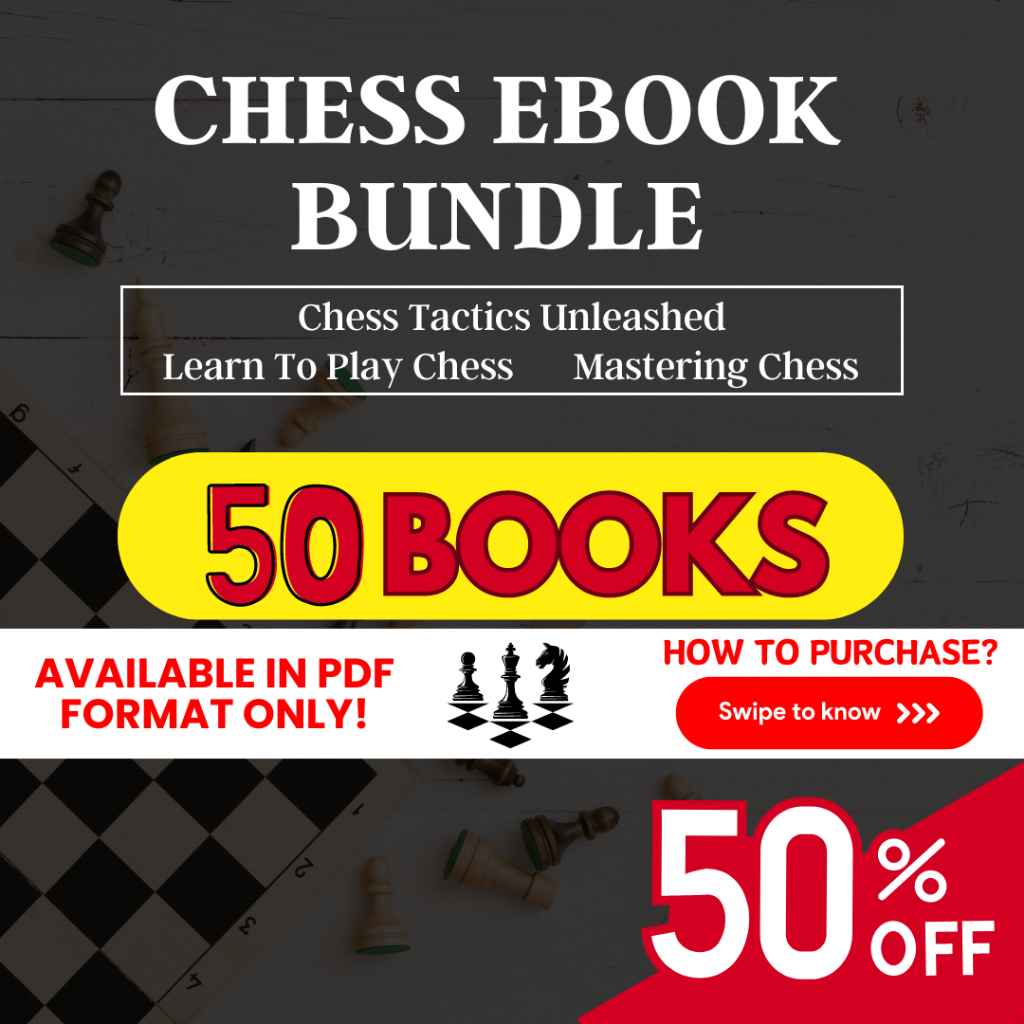 CHESS EBOOK BUNDLE - 50 Books | Chess Tactics Unleashed | Learn To Play Chess | Mastering Chess