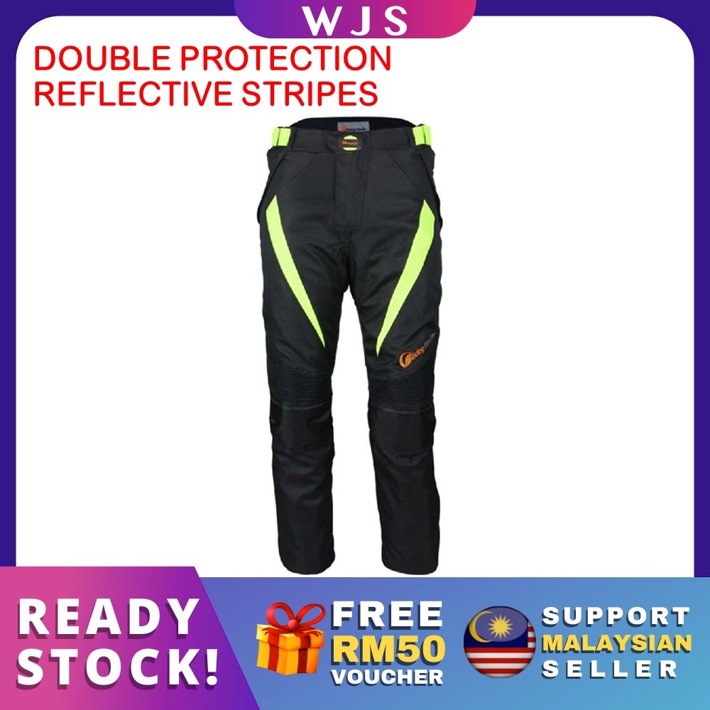 🇲🇾FREE RM50 VOUCHER🎁 MLQ Riding Tribe Thick Motorcycle Reflective Riding Pants Waterproof Protective Anti Collision