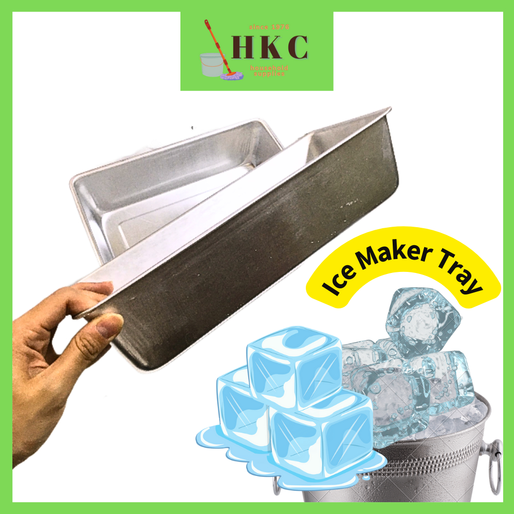 Aluminium Ice Cube Tray Ice Maker Tray Rack Pembeku Ais Takung Beku Ais Bekas Simpan Ais