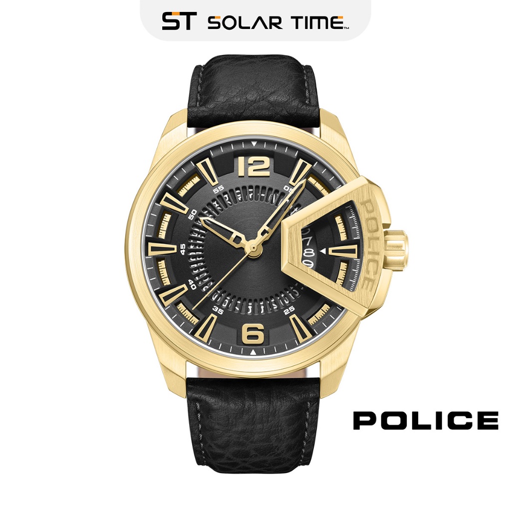 Police Underlined Men Watch Multi-Function POPEWJB00056