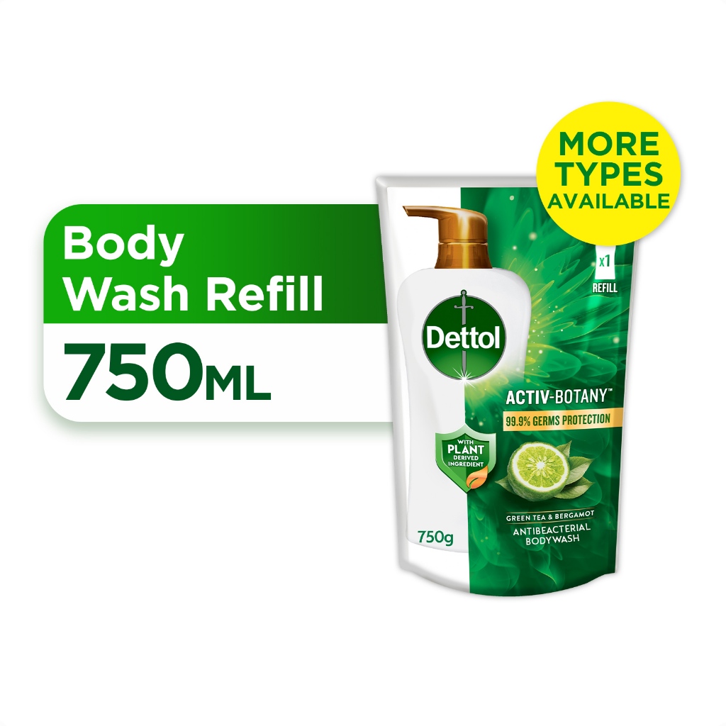 [NEW LAUNCH] Dettol Activ Botany Shower Gel/Antibacterial Body Wash Refill Pouch 750ml