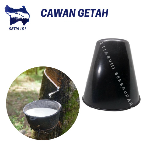 CAWAN SUSU GETAH MANGKUK PLASTIK PLASTIC CUP POKOK RUBBER TAPPER 32/40/60 OZ COLLECTOR MUG OUTDOOR