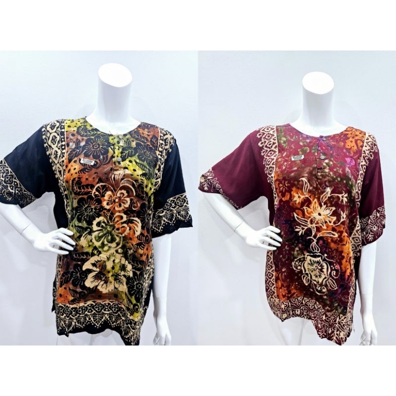 BAJU T-SHIRT BATIK HIPSTER LELAKI/PEREMPUAN (UNISEX) COTTON FREE SIZE