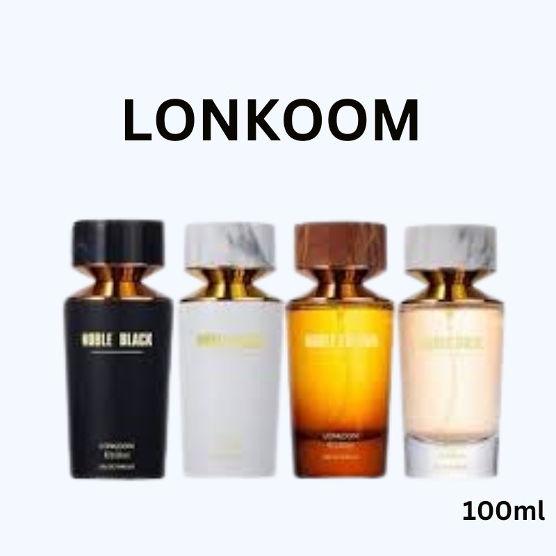 [Free delivery] LONKOOM Perfume EDP Noble Gold/Black/White Edition Longlasting Unisex 100ml