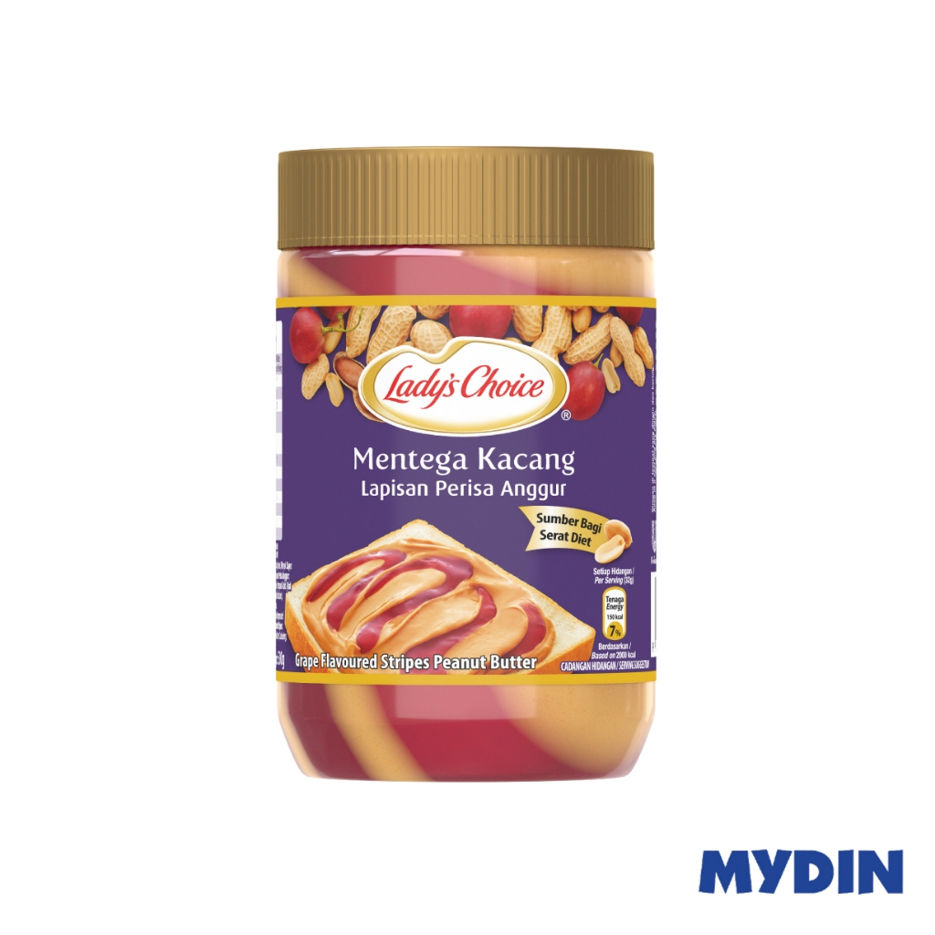 Lady's Choice Peanut Butter Grape Stripe (500g)