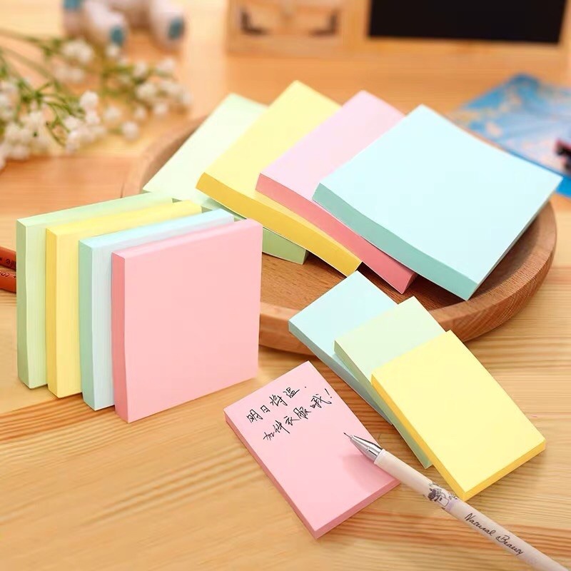 Colorful Notepad Memo Pad Sticky Notes 3" Multicolor Note Paper Office School Supplies Stationery便利贴