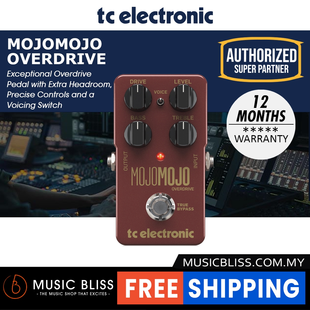 TC Electronic MojoMojo Overdrive Guitar Effects Pedal