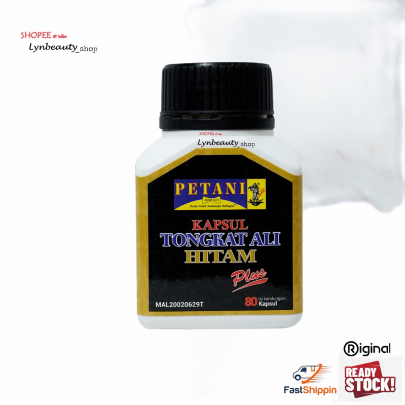 PETANI KAPSUL TONGKAT ALI HITAM PLUS 80BIJI^