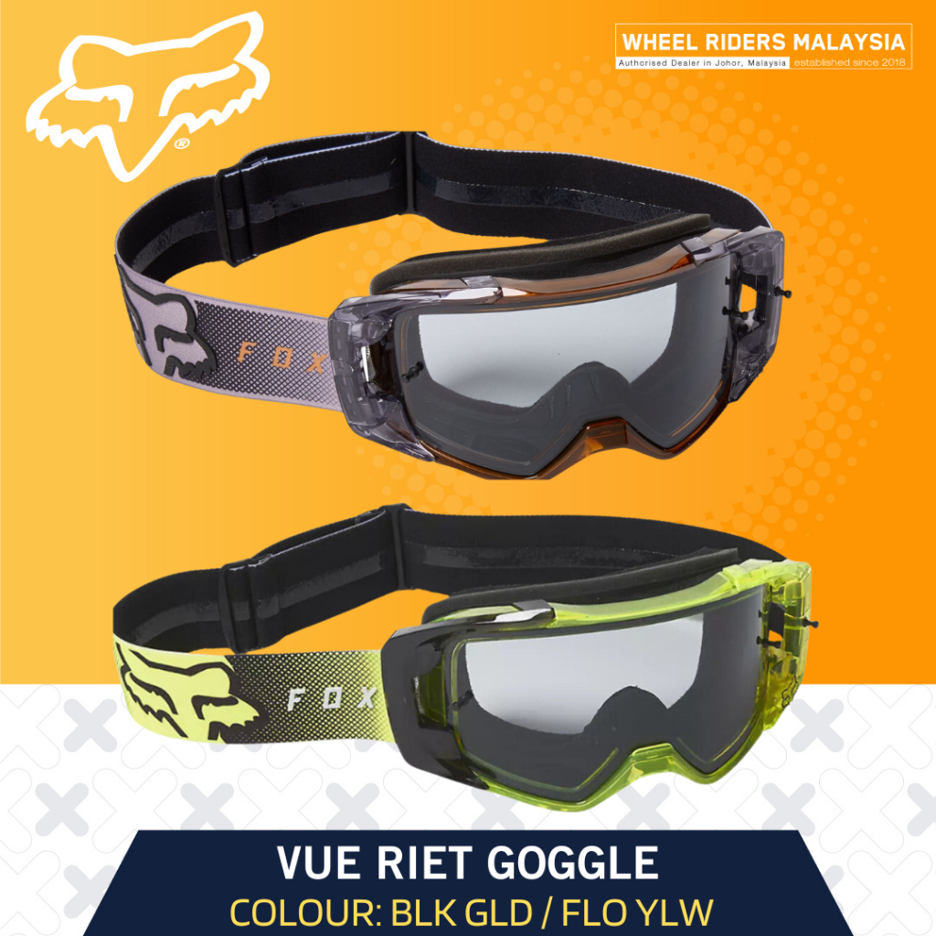 Fox Vue Riet Goggle Motocross Goggle Ready Stock Original