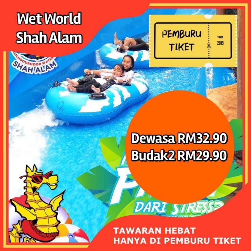 [PM Harga Promo] Wet World Shah Alam Water Park Ticket