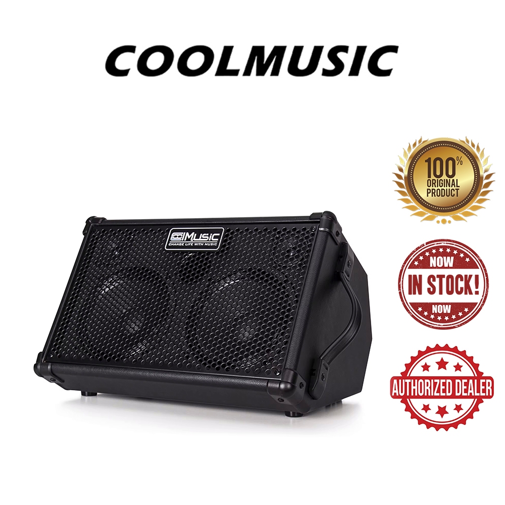 CoolMusic BP-40D/ BP40D 80-Watt Battery Powered Acoustic Guitar Amplifier with Microphone Input [Busking]