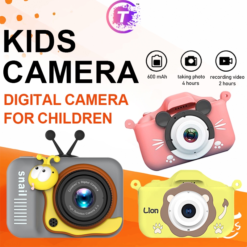 Tresgadget Kids Digital Camera 8MP HD Camera Video Toy Shockproof Child Camera Photography Dual HD Lens