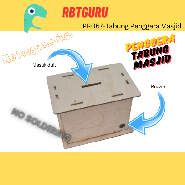 Sistem penggera tabung masjid || Tabung saya || Projek RBT tanpa coding dan tanpa soldering || Mudah dipasang