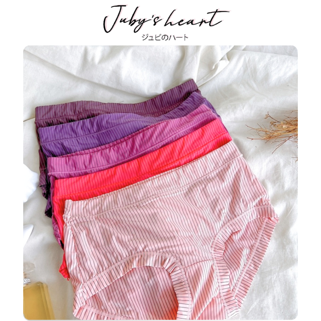 Juby's Women Ice Silk Seamless Briefs Panties Low-cut Comfort Lingerie Underwear Seluar Dalam Wanita Local Store#6004