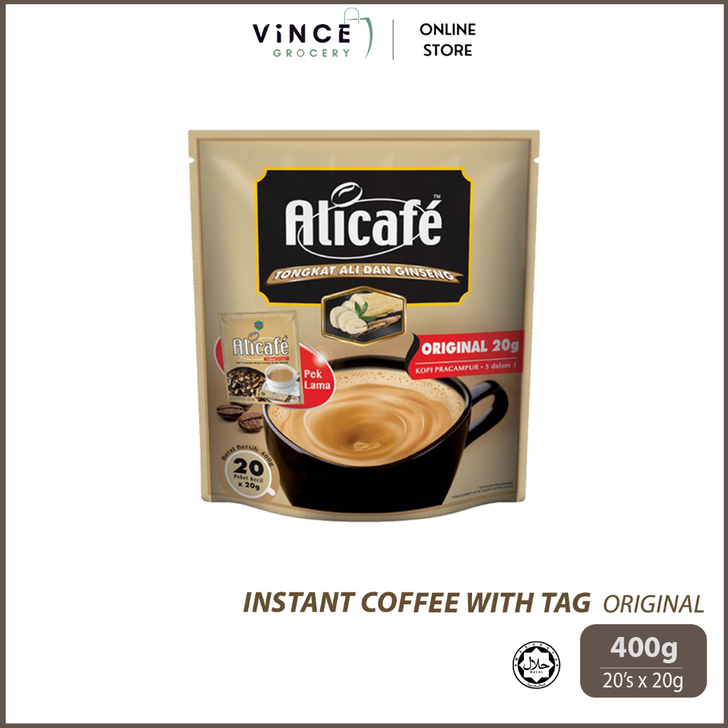 ALICAFE 5 In 1 Instant Coffee With Tongkat Ali and Ginseng | 400G [20's x 20G]
