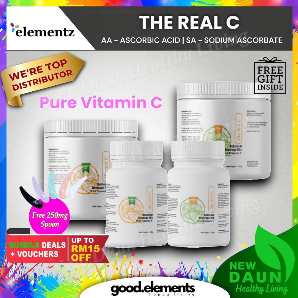 [Ship 24H]⭐The Real C Pure Vitamin C Ascorbic Acid & Sodium Ascorbate Pharmaceutical Grade