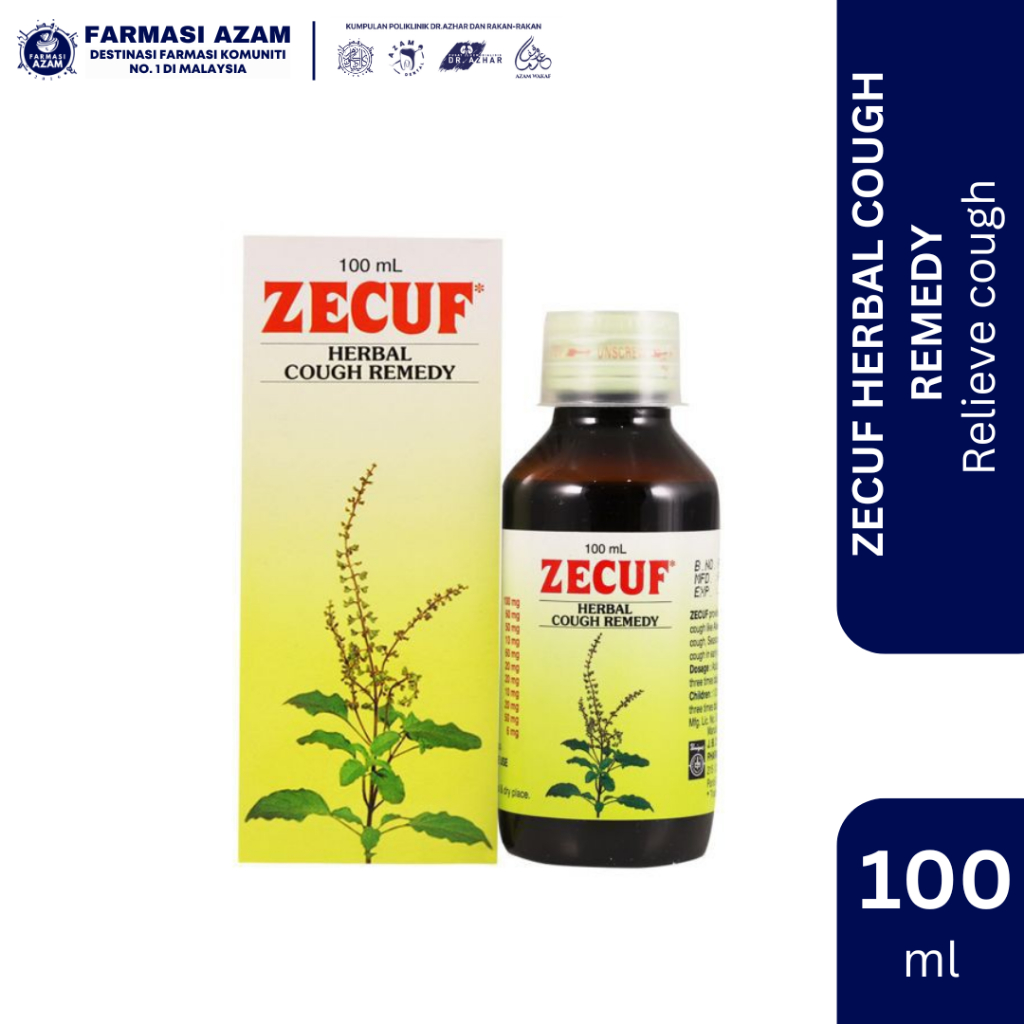ZECUF HERBAL COUGH REMEDY 100ML (EXP 7/27)