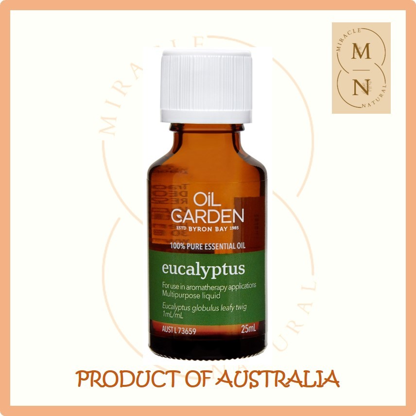 EXP 07/2028 - OIL GARDEN EUCALYPTUS Pure Essential Oil (25mL) 100% Pure Essential Oil 澳洲100%纯植物精油