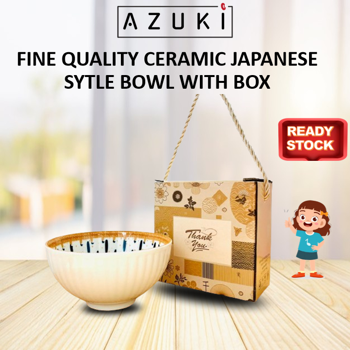 AZUKI Wedding Party Birthday Favour Goodies Gift Souvenir Doorgift Ceramic Bowl Keramik Mangkuk Dinnerware Majlis Kahwin