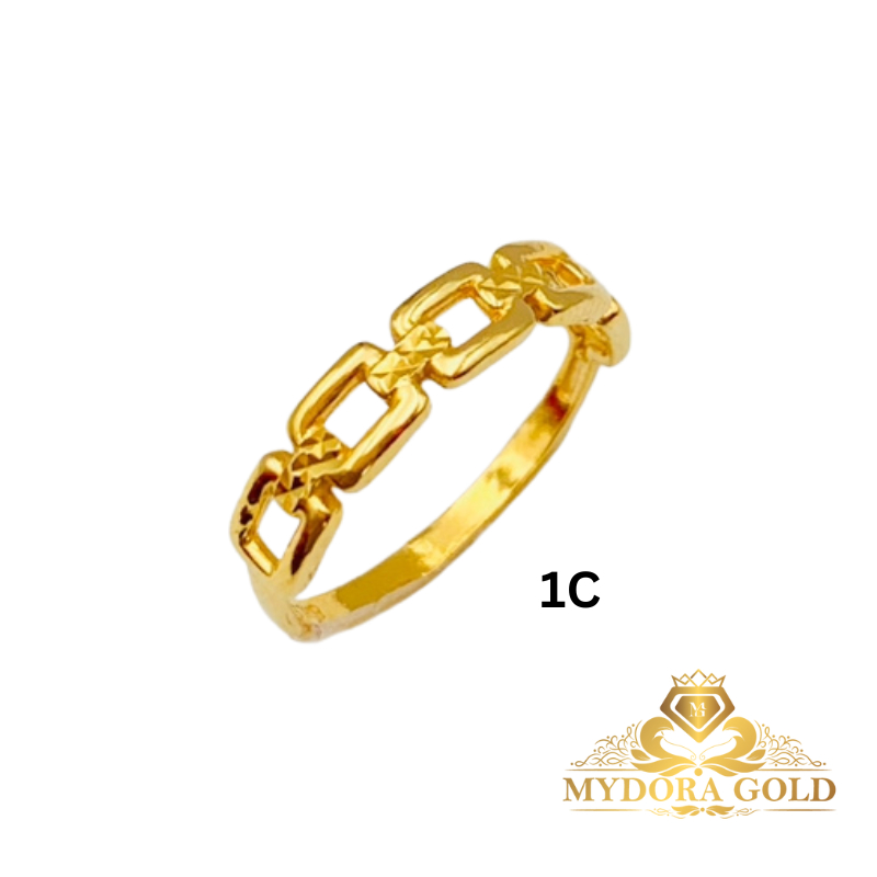 MydoraGold Cincin Emas Fesyen | Cincin Sauh (1C/2C) Emas 916 [916 Gold Ring]