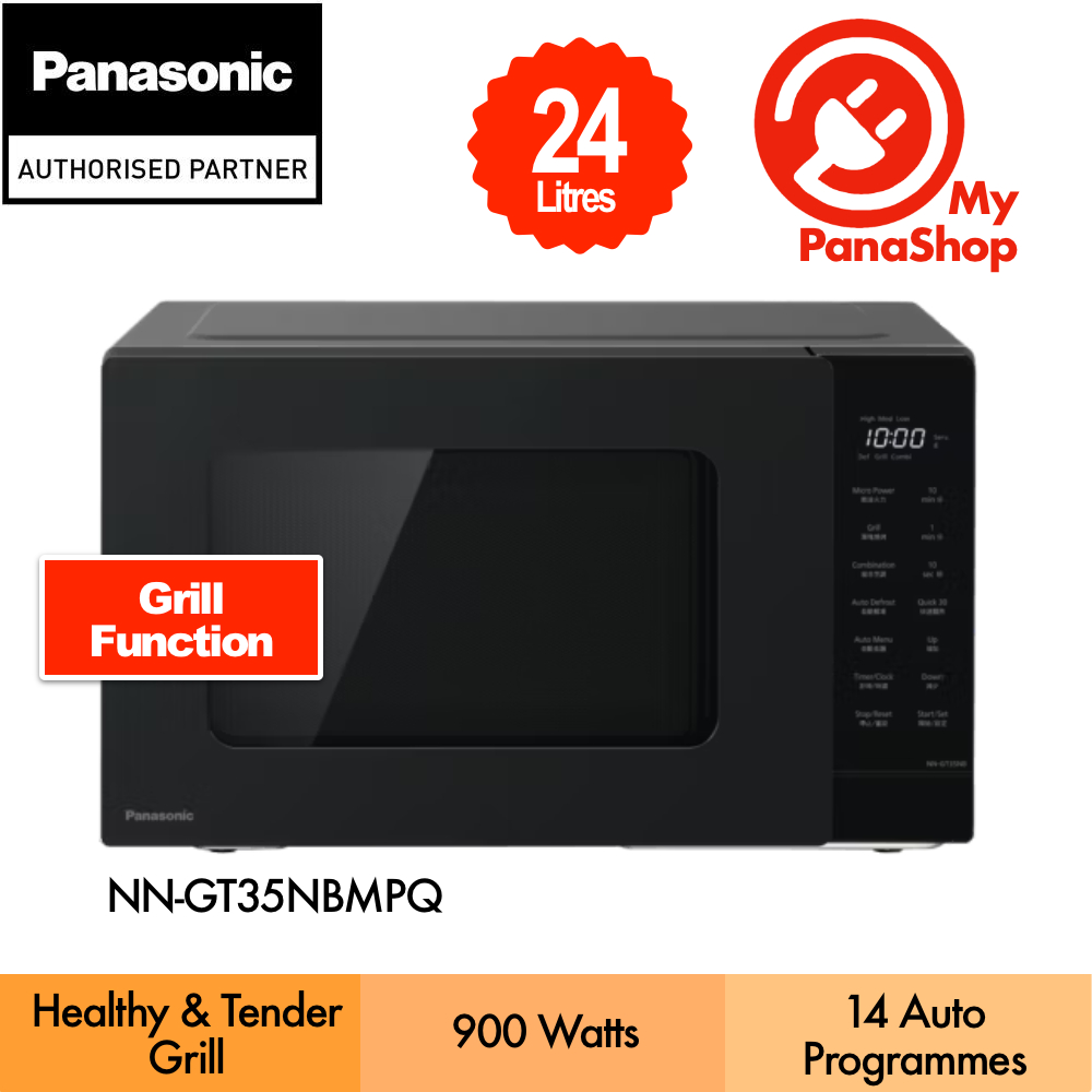 Panasonic Digital Control Grill Function Microwave Oven ( 24L / 900w ) NN-GT35NBMPQ