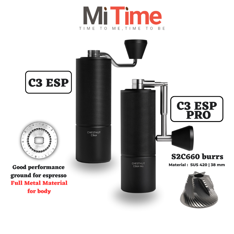 TIMEMORE -Chestnut C3 ESP / C3 ESP PRO High Precision Grinding Manual Coffee Grinder Portable Hand Grinder