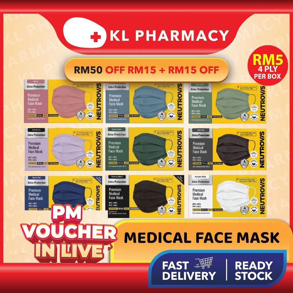 [ORIGINAL NEUTROVIS MASK!! 250K BOXES SOLD!! ] NEUTROVIS MEDICAL FACE MASK KF94 KN95 / HIMAYA FACE MASK 医用口罩