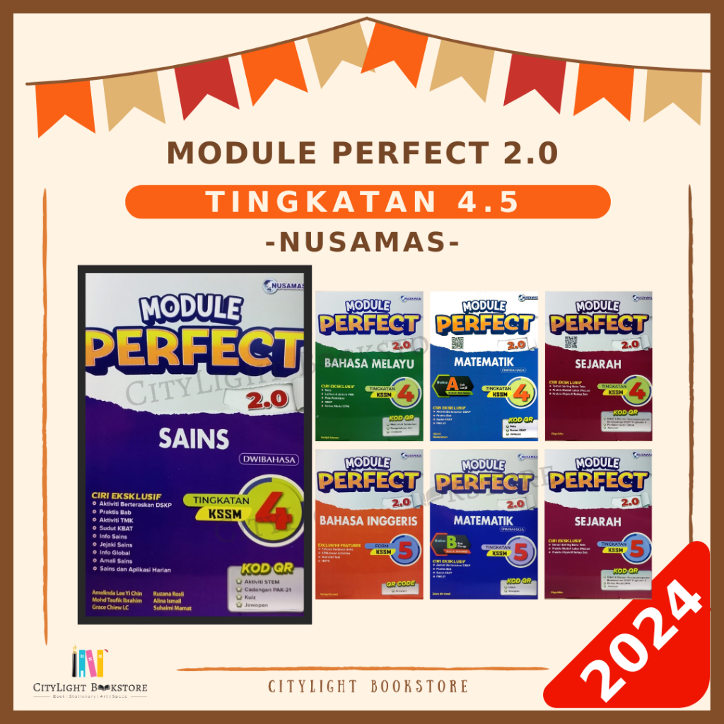 [CITYLIGHT] Buku Latihan 2024: Module Perfect 2.0 SPM Tingkatan 4 / 5 - Nusamas