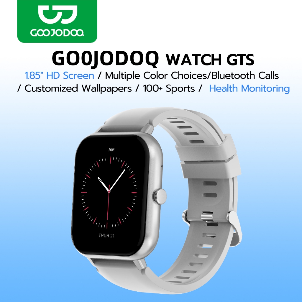 GOOJODOQ Smart Watch With Touch Screen IP67 waterproof Bluetooth Watch health monitoring Heart Rate make calls