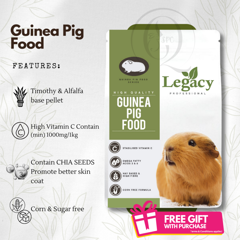 Legacy Professional Guinea Pig Food 天竺鼠饲料 (1.8kg or 2kg/bag)
