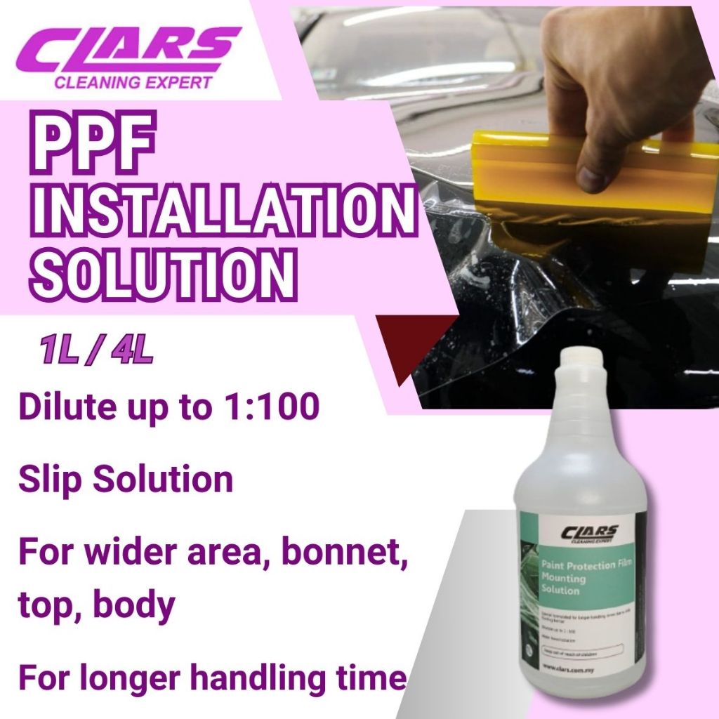 Clars PPF Film Car Installation On 1L / Liquid PPF / PPF On - Untuk pemasangan PPF kereta / water based