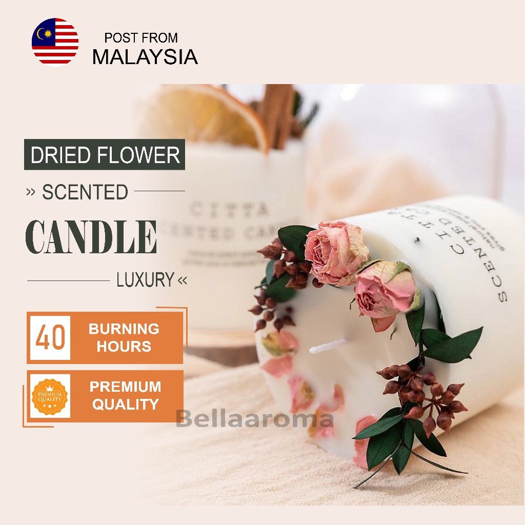 Scented Candle Luxury Soy Wax Aroma Pure & Christmas Deco Gift Natural Fragrance Candles Aromatherapy lilin murah lilin