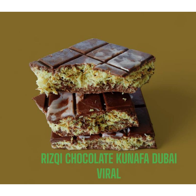 CHOCOLATE KUNAFA DUBAI VIRAL, COKLAT DUBAI MILK CHOCOLATE