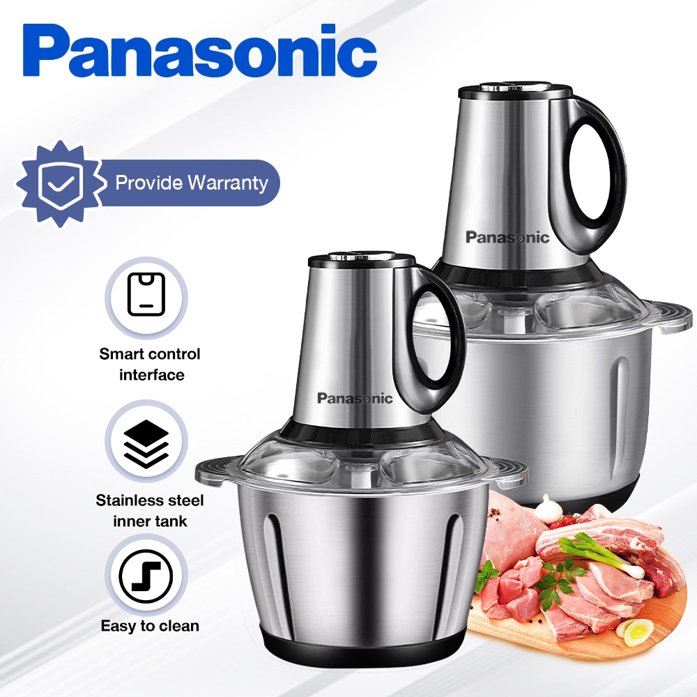 Panasonic Chopper Blender Food Processor Blender Mincer Stainless Steel Motor（2L/3L/5L/）4 Cutting Blades