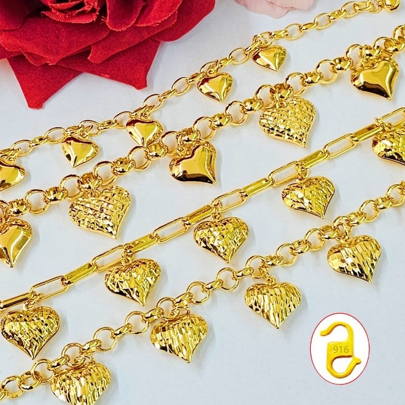 Gelang Juntai Dewasa R014 Emas Bangkok Bracelets