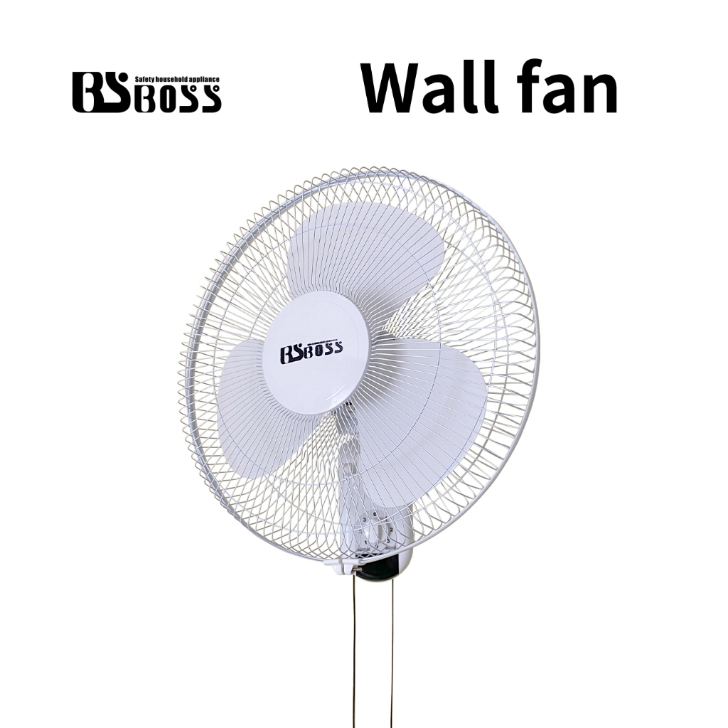 BS BOSS Wall fan wall-mounted electric fan home restaurant wall-mounted table wall industrial moving head hanging fan Fa