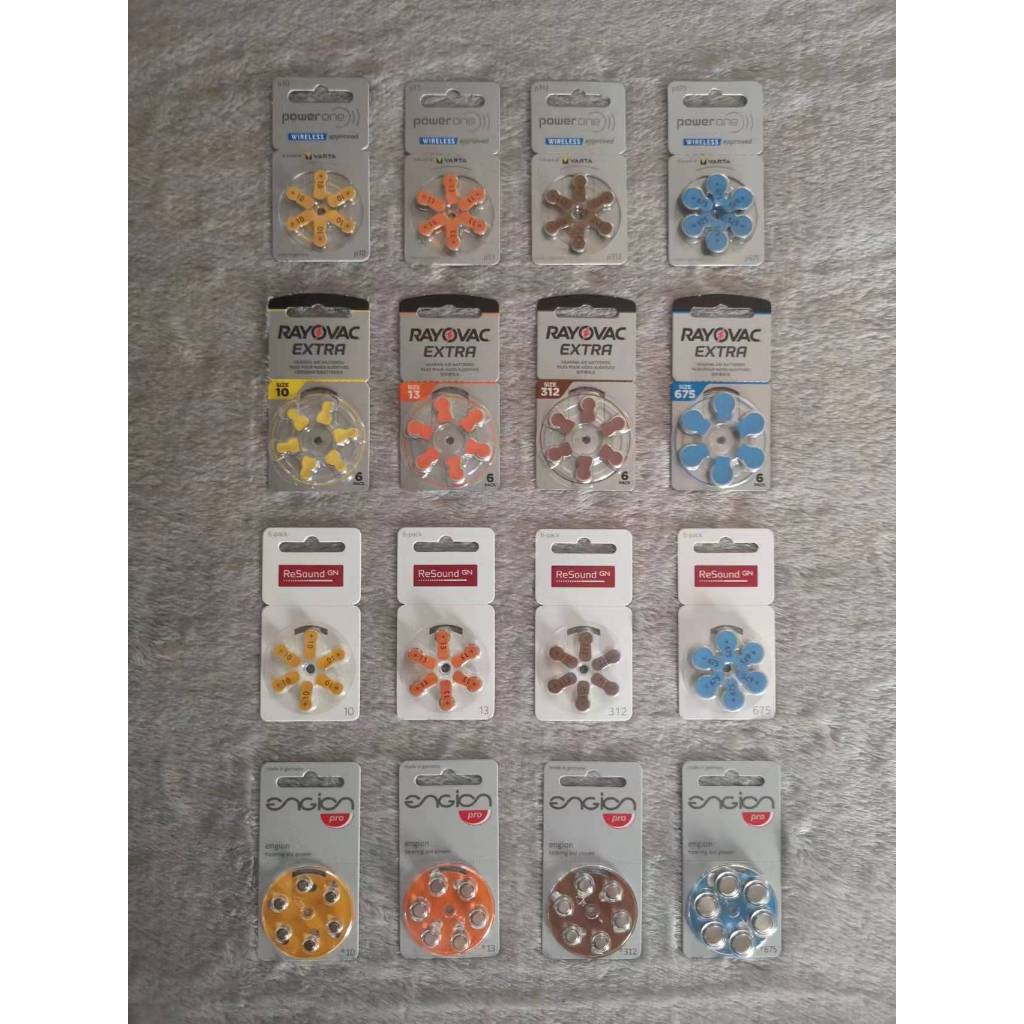 Hearing Aid Batteries Original 原装助听器电池 Size 10 Size 13 Size 312 Size 675