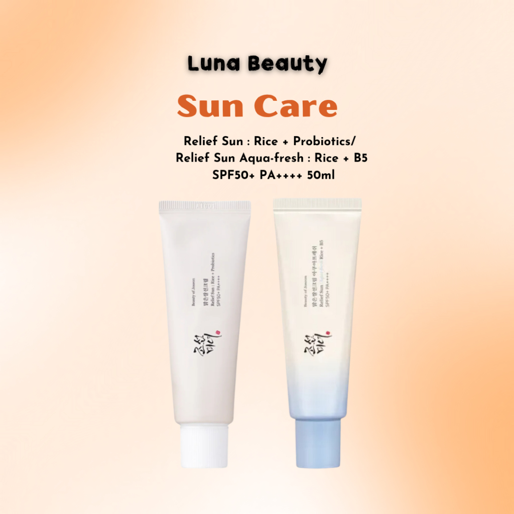 [Beauty of Joseon] Relief Sun: Rice + Probiotics/ Relief Sun Aqua-fresh: Rice + B5 SPF50+ PA++++ 10ml/ 50ml