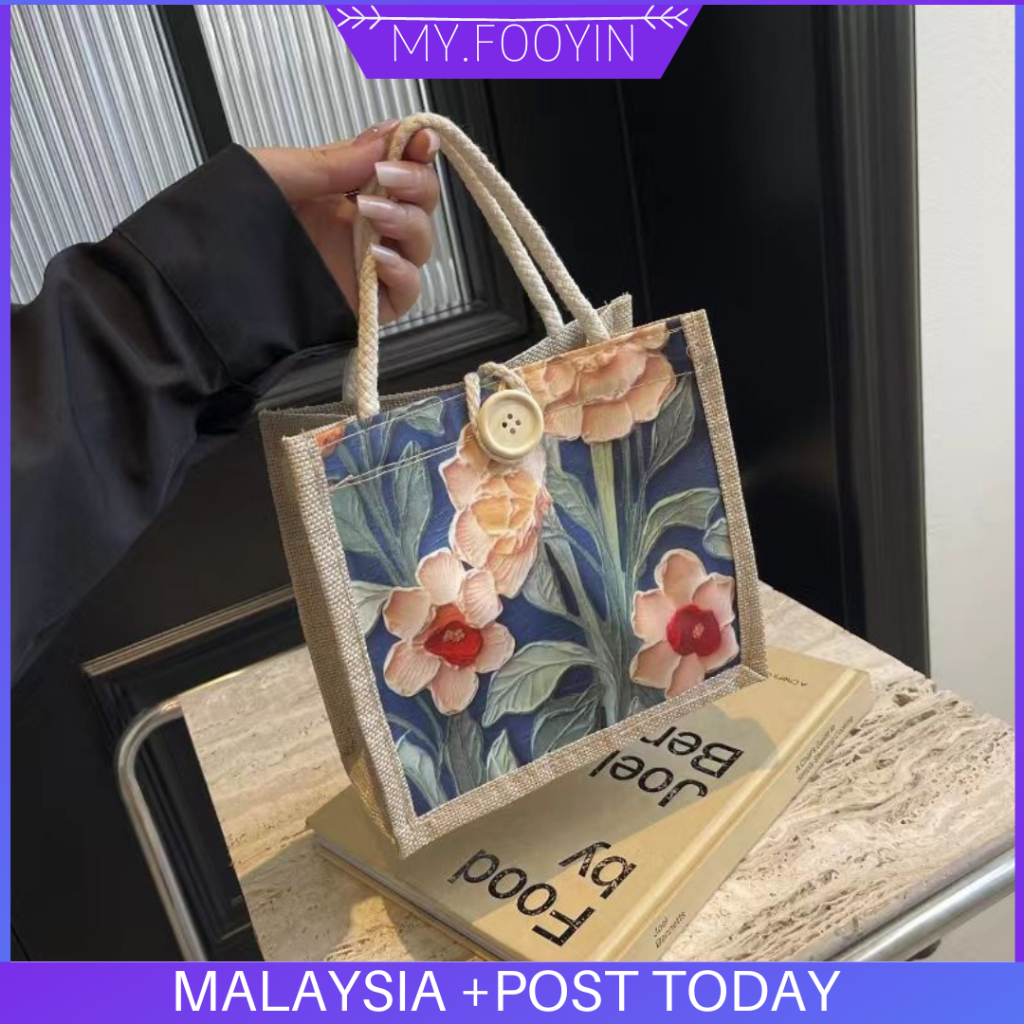 N180 READY STOCK MYFOOYIN Japan Canvas Design Tote Bag Handbag Shoulder Beg Sling Bags