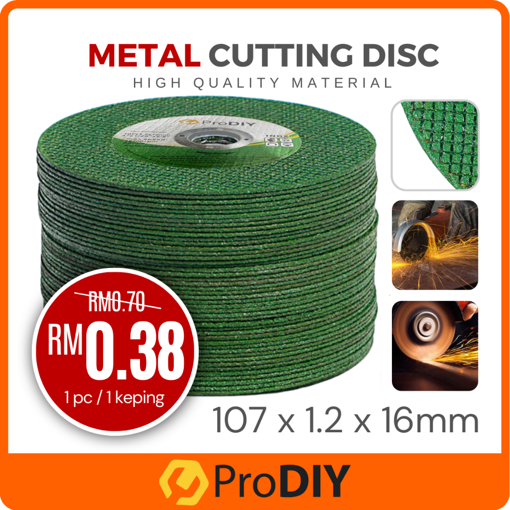 PRODIY 1PC Metal Cutting Disc 4" Mata Grinder Potong Besi Angle Grinder Wheel Stainless Steel Resin Circular Saw Blade