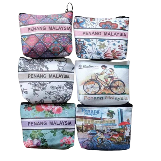 6pcs set Malasyia Penang Street Art Coin Purse coin bag